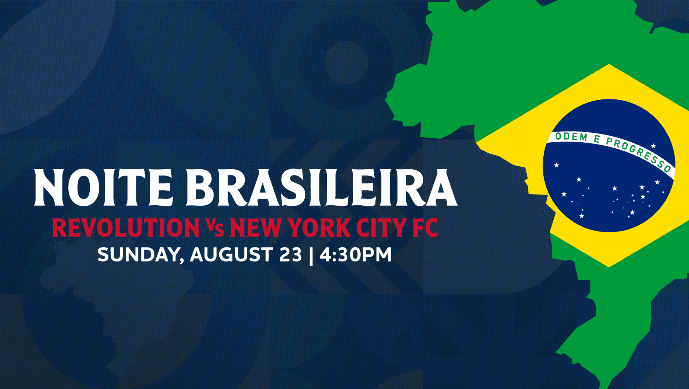 Noite Brasileira celebra comunidade no jogo do New England Revolution neste domingo