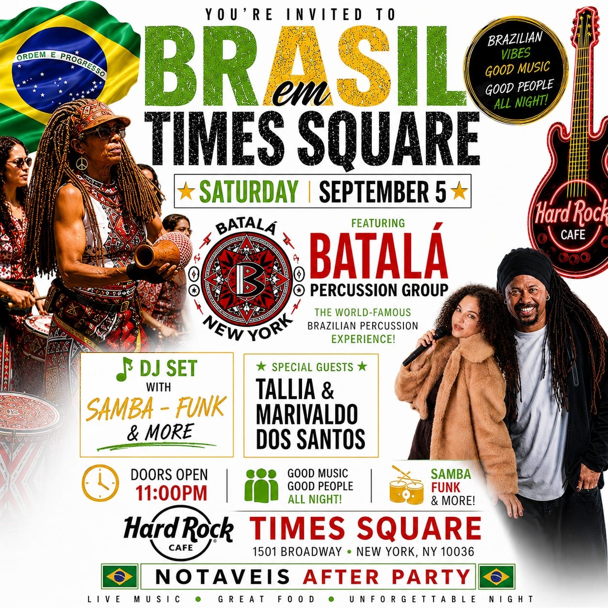 Tállia fará apresentação especial na Noite dos Notáveis, no Hard Rock Café – Times Square, neste dia 5
