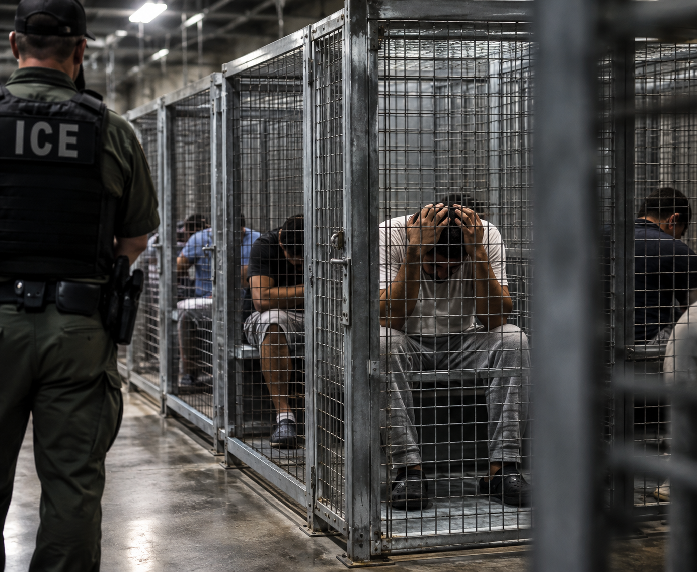Relatório federal revela que 79 imigrantes foram colocados em “jaulas” metálicas no Alligator Alcatraz