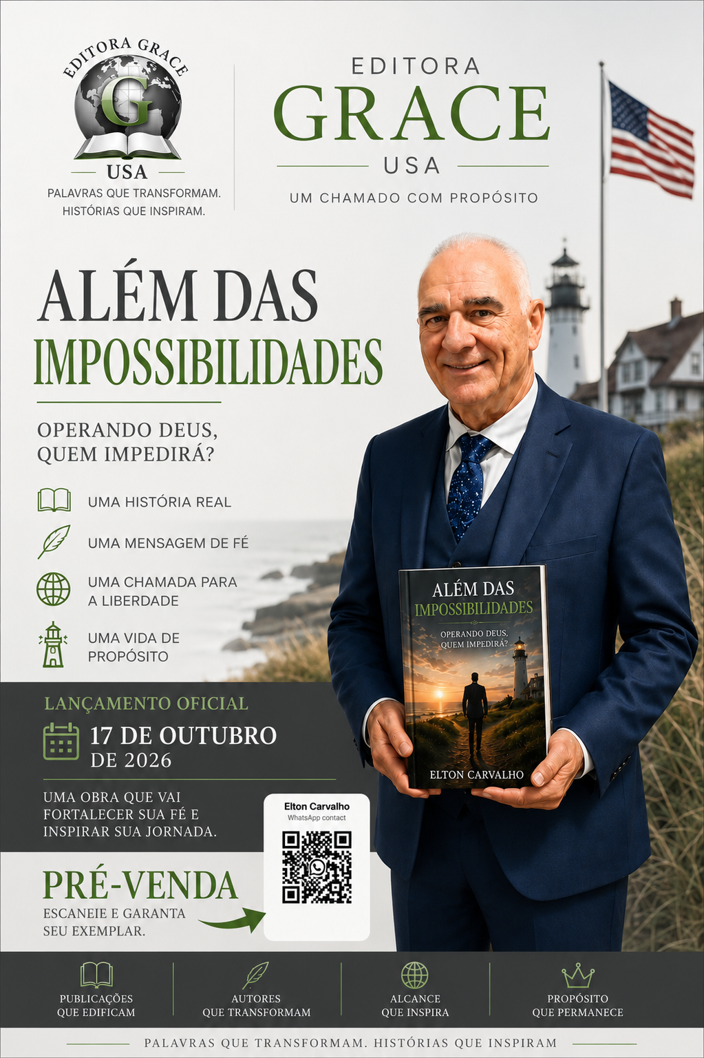 Pastor Elton Carvalho: Uma História de Superação, Fé e Propósito — Agora em Livro