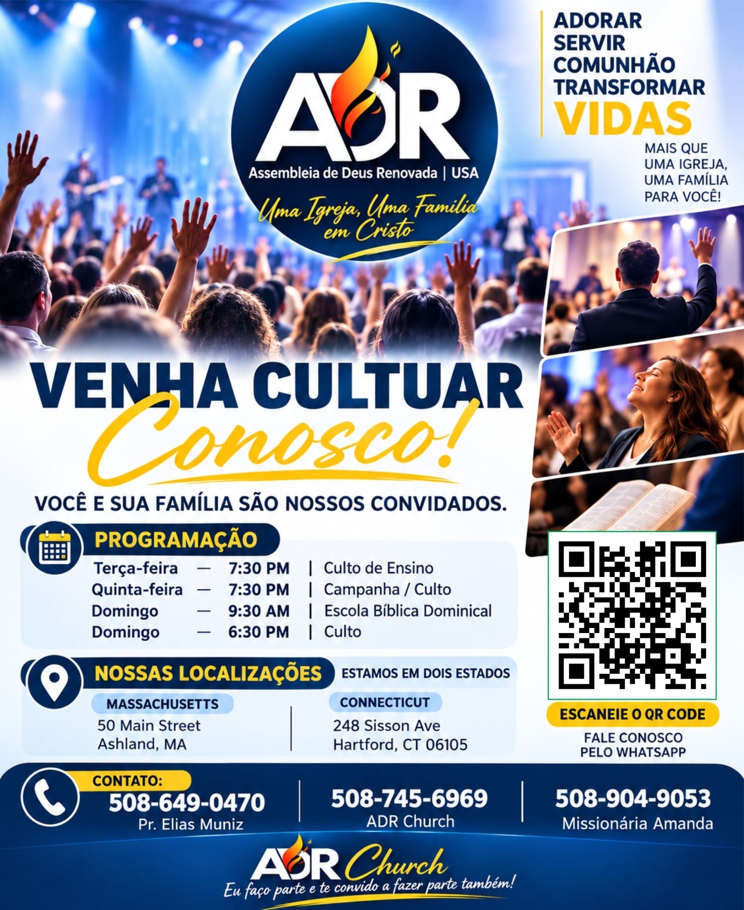 ADR — Uma Igreja que Vive Culto, Comunhão e Transformação