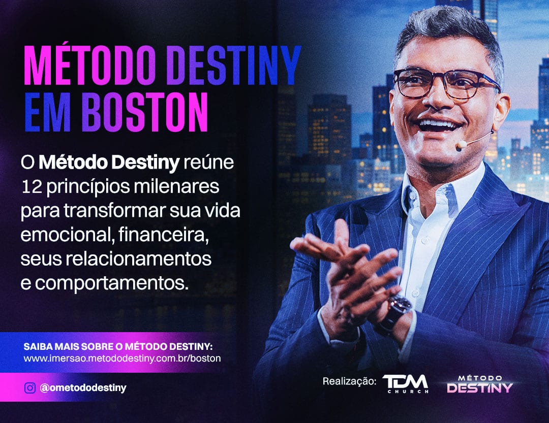 Tiago Brunet retorna a Boston com segunda edição do Método Destiny em novembro