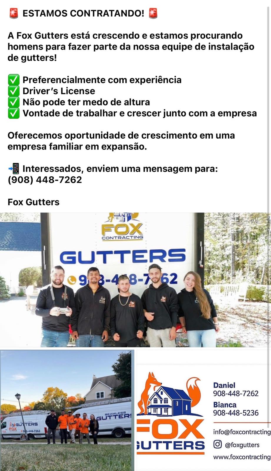 Oportunidade de Trabalho em Newark, NJ